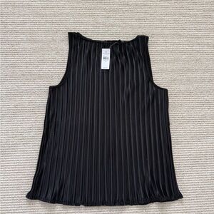 Ann Taylor Elegant Black Sleeveless Top NWT